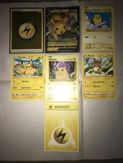 Pokemon Pikachu Collection Lot, Pikachu V 043/185, Surfing Pikachu 111/108 Mint - Image 3