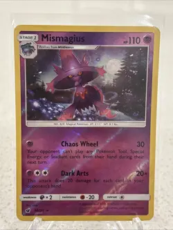 Pokemon TCG - Mismagius 40/111 SM Crimson Invasion Reverse Holo - Image 1