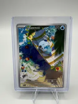 Pokemon TCG SV White Flare Oshawott # 105 / 086 Illustration Rare NM - Image 1