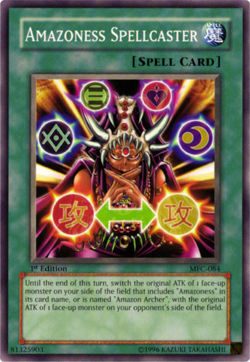 Yugioh! LP Amazoness Spellcaster - MFC-084 - Common - 1st Edition Lightly Played - Image 1