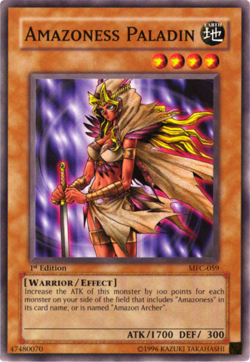 Yugioh! Amazoness Paladin - MFC-059 - Common - 1st Edition Near Mint, English - Image 1