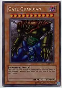 Yugioh! LP Gate Guardian - MRD-000 - Secret Rare - Unlimited Edition Lightly Pla - Image 1