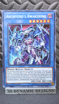 | Yugioh Archfiend's Awakening FIGA-EN031 1st Secret Fists Of The LP ?? | - Image 1