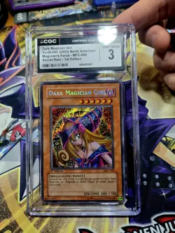 Yu-Gi-Oh! 2003 Dark Magician Girl MFC-000 Magicians Force First Edition CGC 3 - Image 1