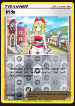 Irida 147/189 Reverse Holo Astral Radiance Pokemon TCG Card NM - Image 1