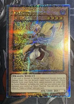 Yu-Gi-Oh Fallen of Albaz Alt Art Quarter Century Secret Rare RA04-EN034 NM - Image 1