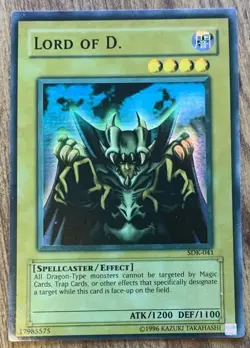Yu-Gi-Oh! FADED MISPRINT Lord of D. SDK-041 Unlimited Super Rare NM/M - Image 1