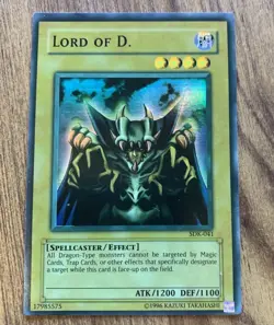 Yu-Gi-Oh! FADED MISPRINT Lord of D. SDK-041 Unlimited Super Rare NM/M - Image 2