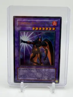 YUGIOH ELEMENTAL HERO FLARE NEOS POTD-EN032 ULTIMATE RARE 1ST EDITION 1996 - Image 2
