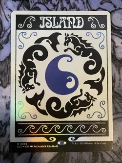 Island #889 Secret Lair FOIL Full Art NM MTG Magic the Gathering Card - Image 1