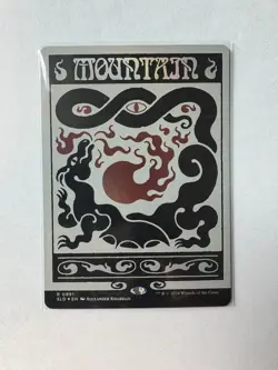 Mountain 0891 NM Foil MTG Secret Lair Bonus Card Basic Land Unplayed Magic - Image 1