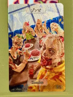 Johannes Voss Zombie Token Sparkle Foil Plastic 2/2 - Selfie - Double Sided - Image 1