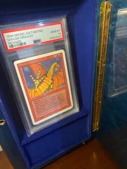 Magic The Gathering 1994 MTG Revised Shivan Dragon PSA 10 Gem Mint - Image 4