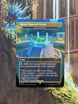 Master Emerald Shrine NM Sonic the Hedgehog Secret Lair Rare Borderless Foil - Image 1