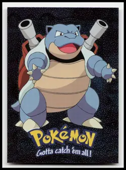 Blastoise #09 E9 of 12 Black Logo Topps Holo Foil Trading Cards Pokemon Card - Image 1