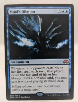 MTG Mind's Dilation Eldritch Moon 070/205 Regular Mythic NM Unplayed - Image 1
