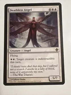 Deathless Angel Rise of the Eldrazi NM White Rare Magic MTG Creature Angel - Image 1