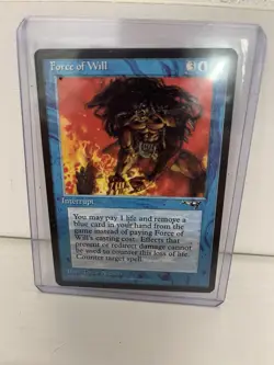 FORCE OF WILL Interrupt MTG Magic The Gathering Alliances 1996 Trading Card RARE - Image 1