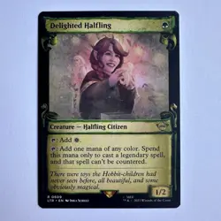 Delighted Halfling (Showcase Scrolls) LOTR Tales of Middle-Earth MTG - Image 1