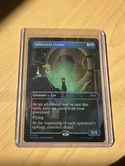 Abhorrent Oculus (Borderless) Duskmourn: House of Horror Foil MTG NM+ - Image 1