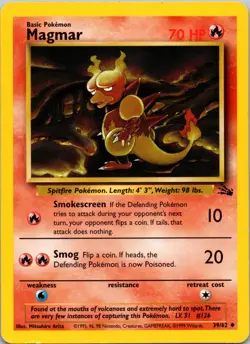 Magmar 39/62 Fossil LP Pokemon TCG - Image 1