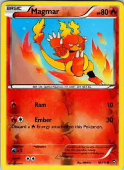 Magmar 10/111 XY - Furious Fists Pokemon TCG LP - Image 1