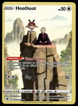 Pokemon TCG SWSH10: Astral Radiance Trainer Gallery #TG12/TG30 Hoothoot NM - Image 1