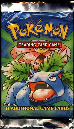 BASE SET (Venusaur Art) SEALED 1999-2000 Australia Booster Pack Pokemon Cards - Image 1