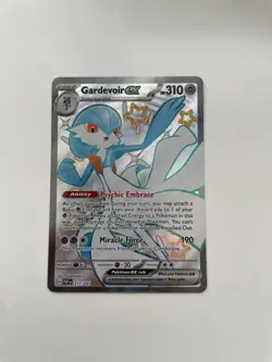 Pokemon TCG Gardevoir EX Full Art Shiny Rare Holo Card 217/091 Paldean Fates NM - Image 1