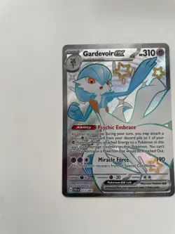 Pokemon TCG Gardevoir EX Full Art Shiny Rare Holo Card 217/091 Paldean Fates NM - Image 3