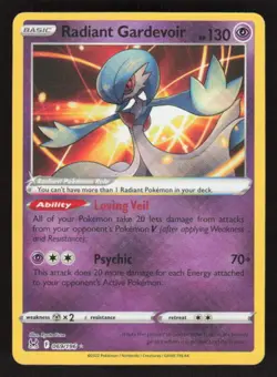 2022 SWSH11 LOST ORIGIN RADIANT GARDEVOIR 069/196 MINT RADIANT RARE POKEMON - Image 1