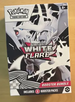 Pokemon TCG Scarlet & Violet WHITE FLARE Booster Bundle Box, 6 Booster Packs - Image 1