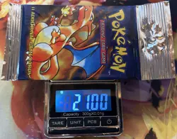 BASE SET (Charizard Art) SEALED HANGER/LONG CRIMP Booster Pack WOTC Pokemon Card - Image 3
