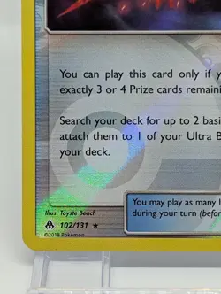 NM Pokemon Beast Ring LEAGUE REVERSE HOLO STAMPED 102/131 Forbidden Light - Image 4