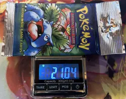 BASE SET (Venusaur) SEALED HANGER/LONG CRIMP Booster Pack WOTC Pokemon Card #1 - Image 3