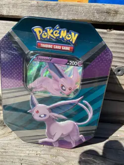 All 3 Pokemon V Heroes 4 pack V Tins ESPEON SYLVEON UMBREON FACTORY SEALED - Image 2