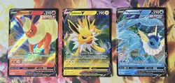 Pokemon Promo Card Set SWSH149 Flareon SWSH150 Vaporeon SWSH151 Jolteon - Image 1