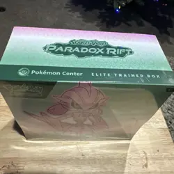 Paradox Rift Pokemon Center Iron Valiant Elite Trainer Box - ETB - Sealed - Image 2