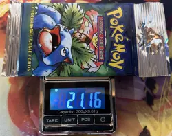 BASE SET (Venusaur) SEALED HANGER/LONG CRIMP Booster Pack WOTC Pokemon Card #3 - Image 3