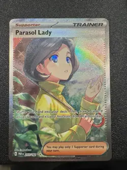 Pokemon TCG Parasol Lady Paradox Rift 255/182 Holo Special Illustration Rare - Image 1