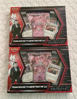 Lot of 2 Pokemon TCG Team Rocket's Mewtwo ex Box - Sealed - Image 1