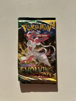 Pokemon TCG Evolving Skies Booster Pack SWSH English Factory Sealed 820650808777 - Image 1