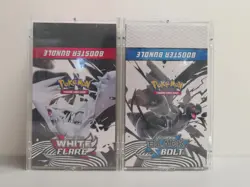 (2) Lot 2025 Pokemon SV White Flare & Black Bolt Booster Bundle Display Box - Image 1