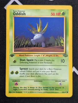 Oddish 58/64 1st Edition - LP - Pokemon Card - Jungle - Image 1