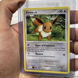 Pokemon Eevee 59/111 Rising Rivals Regular Common NM Near Mint Condition 2009 - Image 2