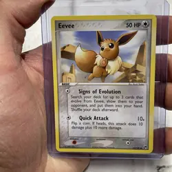 Eevee 63/100 Common EX Battle Stadium Pokemon Card Vintage Pokemon Regular LP+ - Image 1