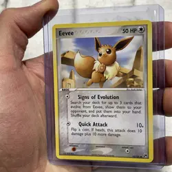 Eevee 63/100 Common EX Battle Stadium Pokemon Card Vintage Pokemon Regular LP+ - Image 2