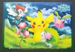 Pikachu Shaymin Pokemon Center 20th Anniversary Clear Card Nintendo Japan F/S - Image 1