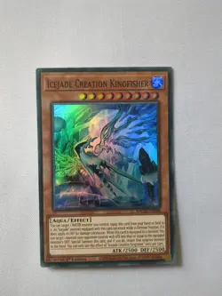 Icejade Creation Kingfisher BACH-EN008 Super Rare Yu-Gi-Oh Card 1st Edition New - Image 1