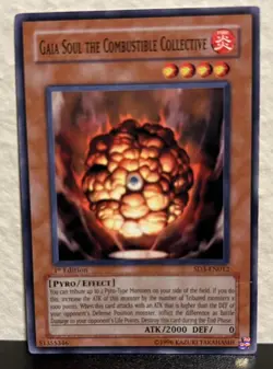 Gaia Soul The Combustible Collective | SD3-EN012 | Yu-Gi-Oh Card - Image 1